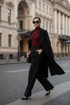 Streç Büzgü Detaylı Slim Fit Dik Yaka Kadın Bluz 669925 BORDO