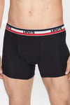 Streç Pamuklu 2 Pack Erkek Boxer 37149-0816 GRİ-SİYAH