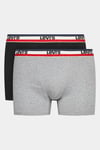 Streç Pamuklu 2 Pack Erkek Boxer 37149-0816 GRİ-SİYAH