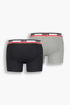 Streç Pamuklu 2 Pack Erkek Boxer 37149-0544 SİYAH-GRİ