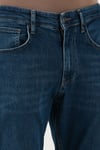 Streç Pamuklu Comfort Fit Yüksek Bel Boru Paça Jeans Erkek Kot Pantolon 4400C06TEXAS LACİVERT