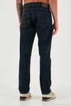 Streç Pamuklu Comfort Fit Yüksek Bel Boru Paça Jeans Erkek Kot Pantolon 4412C25TEXAS MAVİ