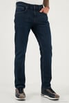 Streç Pamuklu Comfort Fit Yüksek Bel Boru Paça Jeans Erkek Kot Pantolon 4413C41TEXAS LACİVERT