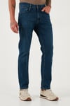 Streç Pamuklu Comfort Fit Yüksek Bel Boru Paça Jeans Erkek Kot Pantolon 4400C06TEXAS LACİVERT