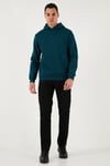 Streç Pamuklu Comfort Fit Yüksek Bel Boru Paça Jeans Erkek Kot Pantolon 4412C01TEXAS SİYAH