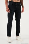 Streç Pamuklu Comfort Fit Yüksek Bel Boru Paça Jeans Erkek Kot Pantolon 4412C14TEXAS SİYAH