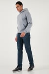 Streç Pamuklu Comfort Fit Yüksek Bel Boru Paça Jeans Erkek Kot Pantolon 4400C04TEXAS MAVİ