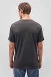 Streç Pamuklu Fitted Fit V Yaka Erkek T Shirt 061748-24398 KOYU GRİ