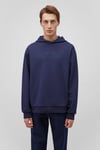 Streç Pamuklu Loose Fit Kapüşonlu Erkek Sweat 0S10288-84371 LACİVERT