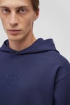 Streç Pamuklu Loose Fit Kapüşonlu Erkek Sweat 0S10288-84371 LACİVERT