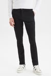Streç Pamuklu Normal Bel Slim Fit Chino Erkek Pantolon P01000T 0TB SİYAH