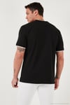 Streç Pamuklu Regular Fit Bisiklet Yaka Erkek T Shirt 5902981 SİYAH