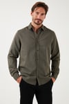 Streç Pamuklu Regular Fit Erkek Gömlek CF25W128861 HAKİ