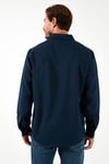 Streç Pamuklu Regular Fit Erkek Gömlek CF25W128861 İNDİGO
