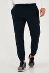 Streç Pamuklu Regular Fit Lastikli Paça Jogger Erkek Pantolon 674004 LACİVERT