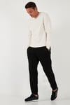 Streç Pamuklu Regular Fit Lastikli Paça Jogger Erkek Pantolon 674004 SİYAH