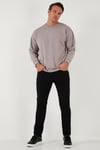 Streç Pamuklu Regular Fit Normal Bel Düz Paça Erkek Pantolon 674002 SİYAH