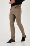 Streç Pamuklu Regular Fit Normal Bel Düz Paça Erkek Pantolon 674002 HAKİ