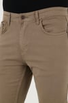 Streç Pamuklu Regular Fit Normal Bel Düz Paça Erkek Pantolon 674002 HAKİ