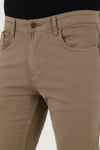Streç Pamuklu Regular Fit Normal Bel Düz Paça Erkek Pantolon 674002 HAKİ