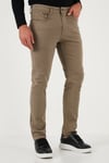 Streç Pamuklu Regular Fit Normal Bel Düz Paça Erkek Pantolon 674002 HAKİ