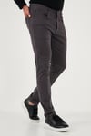 Streç Pamuklu Regular Fit Normal Bel Düz Paça Erkek Pantolon 674002 FÜME