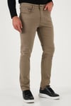 Streç Pamuklu Regular Fit Normal Bel Düz Paça Erkek Pantolon 674002 HAKİ