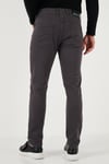 Streç Pamuklu Regular Fit Normal Bel Düz Paça Erkek Pantolon 674002 FÜME
