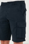 Streç Pamuklu Regular Fit Normal Bel Kargo Cepli Erkek Şort 4510S79MILAN İNDİGO