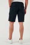Streç Pamuklu Regular Fit Normal Bel Kargo Cepli Erkek Şort 4510S79MILAN İNDİGO