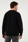 Streç Pamuklu Relaxed Fit Bisiklet Yaka 2'li Paket Erkek Sweat 5901210S2 SİYAH-TAŞ