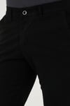 Streç Pamuklu Slim Fit Normal Bel Boru Paça Erkek Pantolon 674003 SİYAH