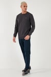 Streç Pamuklu Slim Fit Normal Bel Boru Paça Jeans Erkek Kot Pantolon 15900S31MILANO LACİVERT