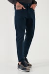 Streç Pamuklu Slim Fit Normal Bel Boru Paça Jeans Erkek Kot Pantolon 15900S31MILANO LACİVERT