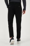 Streç Pamuklu Slim Fit Normal Bel Boru Paça Erkek Pantolon 674003 SİYAH