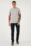 Streç Pamuklu Slim Fit Normal Bel Dar Paça Jeans Erkek Kot Pantolon 1115C24NAPOLI LACİVERT