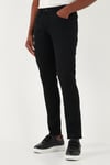 Streç Pamuklu Slim Fit Normal Bel Dar Paça Jeans Erkek Kot Pantolon 1120S01NAPOLI SİYAH