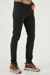 Streç Pamuklu Slim Fit Normal Bel Dar Paça Jeans Erkek Kot Pantolon 1115C24NAPOLI NEFTİ