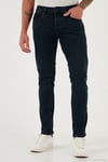 Streç Pamuklu Slim Fit Normal Bel Dar Paça Jeans Erkek Kot Pantolon 1124C47NAPOLI LACİVERT