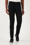 Streç Pamuklu Slim Fit Normal Bel Dar Paça Jeans Erkek Kot Pantolon 1120S01NAPOLI SİYAH