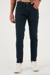 Streç Pamuklu Slim Fit Normal Bel Dar Paça Jeans Erkek Kot Pantolon 1124C46NAPOLI MAVİ