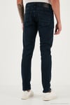 Streç Pamuklu Slim Fit Normal Bel Dar Paça Jeans Erkek Kot Pantolon 1124C47NAPOLI LACİVERT
