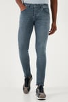Streç Pamuklu Slim Fit Normal Bel Dar Paça Jeans Erkek Kot Pantolon 1120S02NAPOLI MAVİ