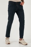 Streç Pamuklu Slim Fit Normal Bel Dar Paça Jeans Erkek Kot Pantolon 1124C45NAPOLI MAVİ