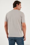Streç Pamuklu Slim Fit Sıfır Yaka Erkek T Shirt 5902639 TAŞ