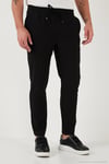 Streç Regular Fit Normal Bel Düz Paça Jogger Erkek Pantolon CF25617953 SİYAH