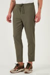 Streç Regular Fit Normal Bel Düz Paça Jogger Erkek Pantolon CF25617953 HAKİ