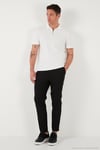 Streç Regular Fit Normal Bel Düz Paça Jogger Erkek Pantolon CF25617953 SİYAH