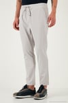 Streç Regular Fit Normal Bel Düz Paça Jogger Erkek Pantolon CF25617953 GRİ