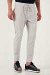 Streç Regular Fit Normal Bel Düz Paça Jogger Erkek Pantolon CF25617953 GRİ